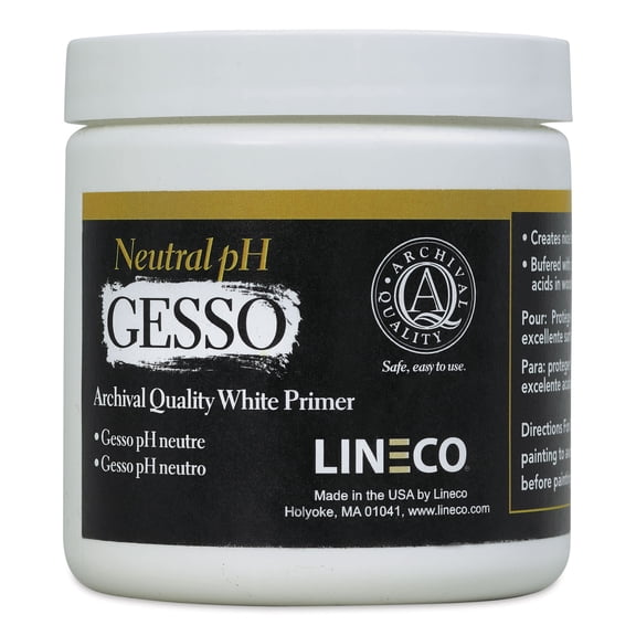 Lineco Neutral pH Gesso Primer - 8 oz