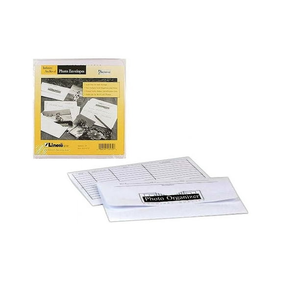 Lineco Photo File Envelopes 4X6 Inch 25/Pk