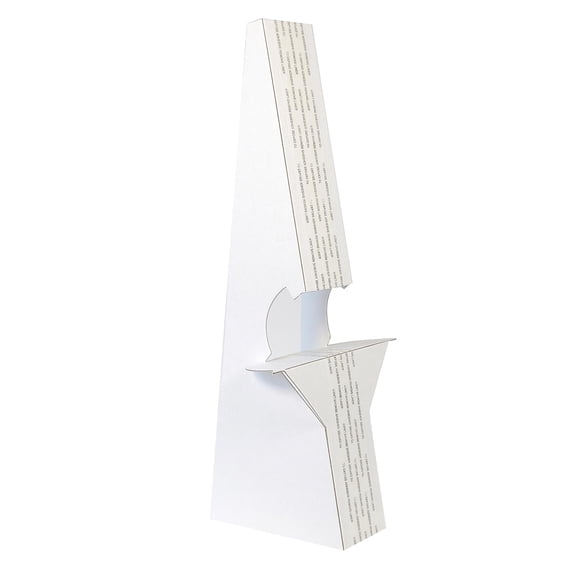 Double-Wing Self-Stick 15in Easel-Backs - White  set of 25