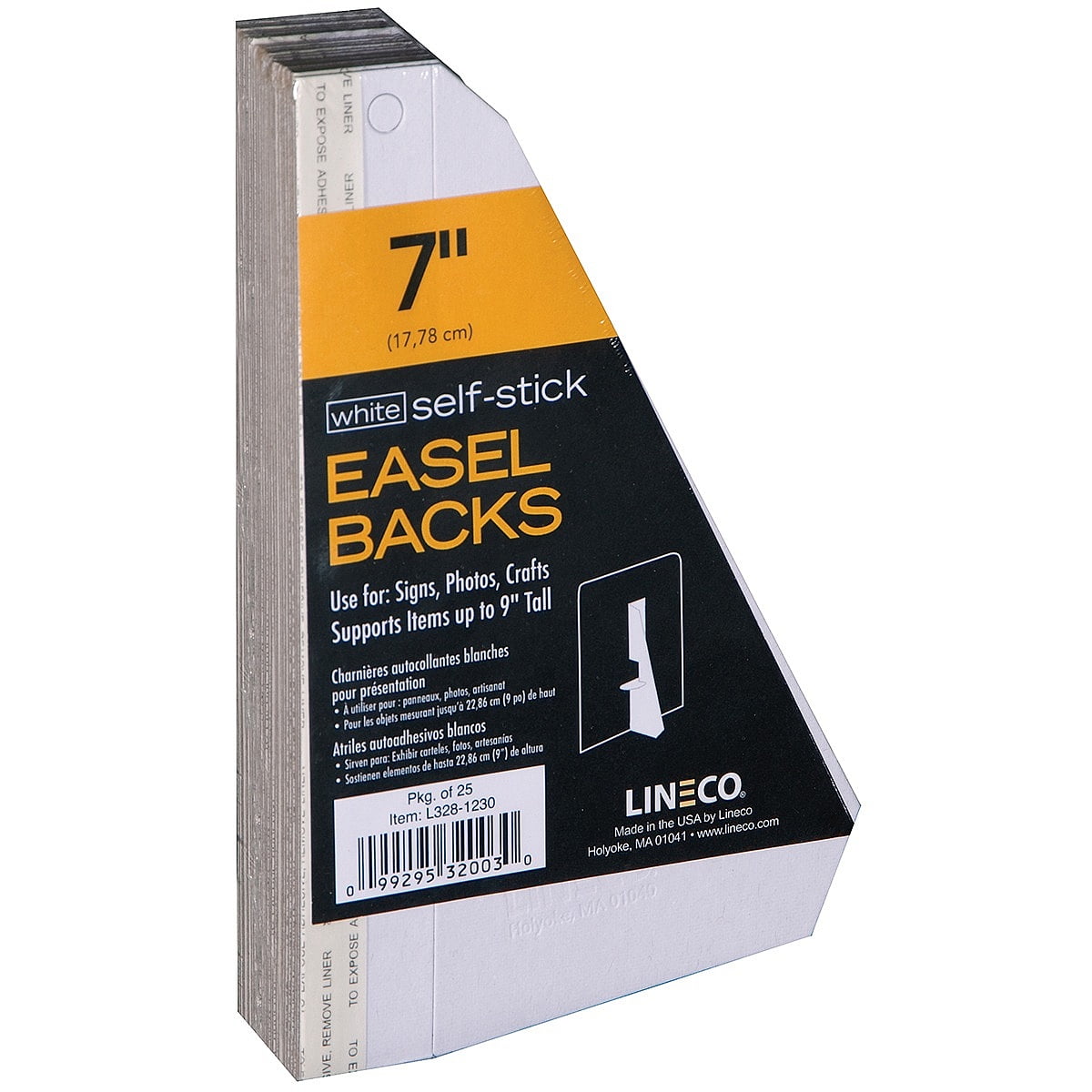 Aazon.co: Lineco 25 Pack Cardboard Easel Backs 5 Inch, Self Stick Easel Stand Display Signs