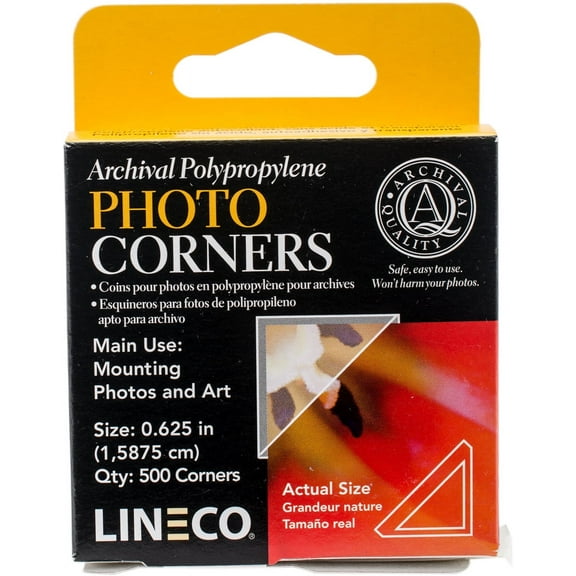 Lineco/University Products Archival Mounting Corners, Clear