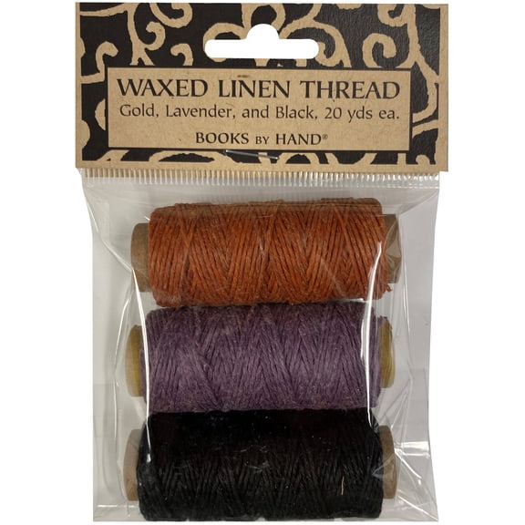 Lineco/University Products Books By Hand, Waxed Linen Thread, 3/Pkg.