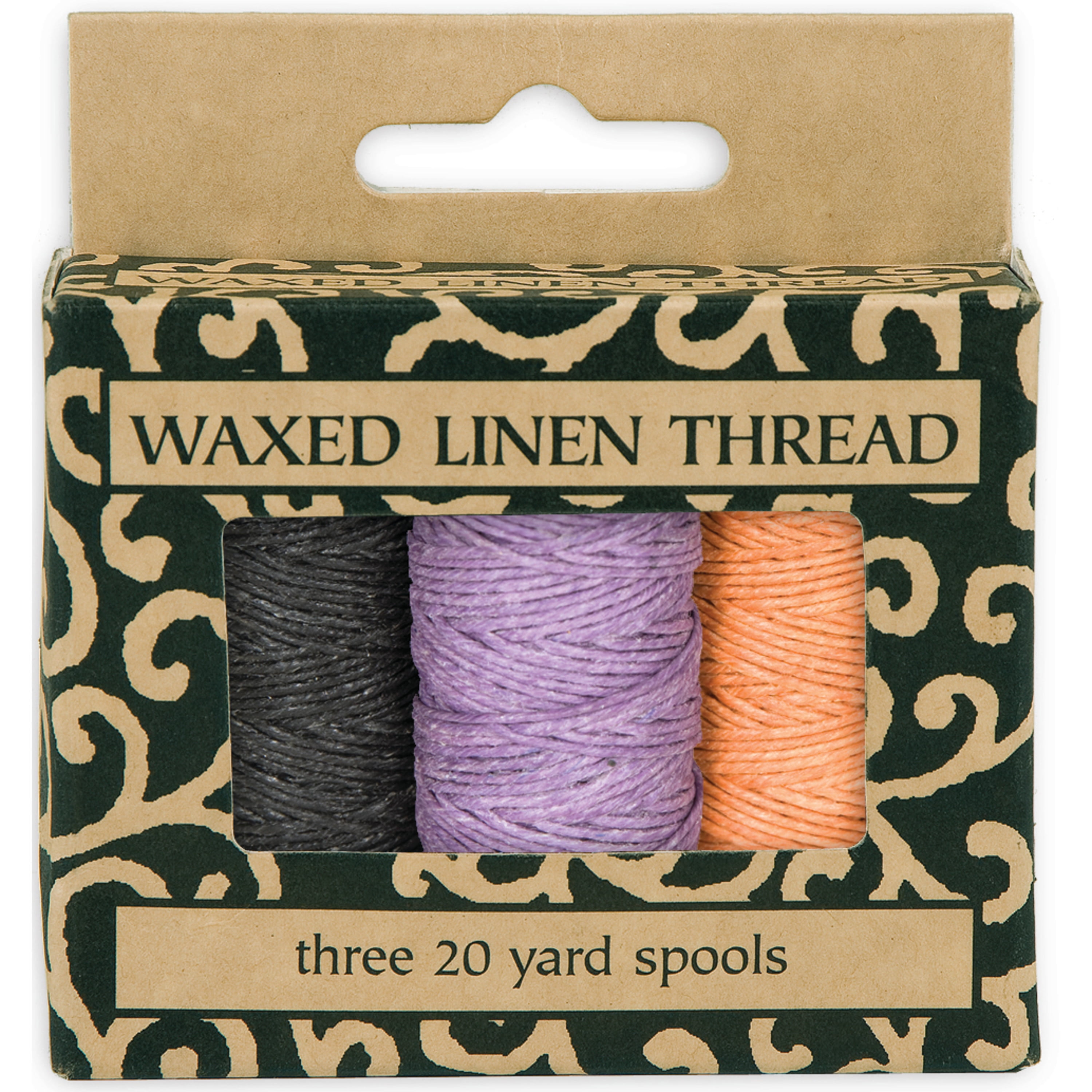 Waxed Linen Thread - 3 Pack, Naturals, Lineco