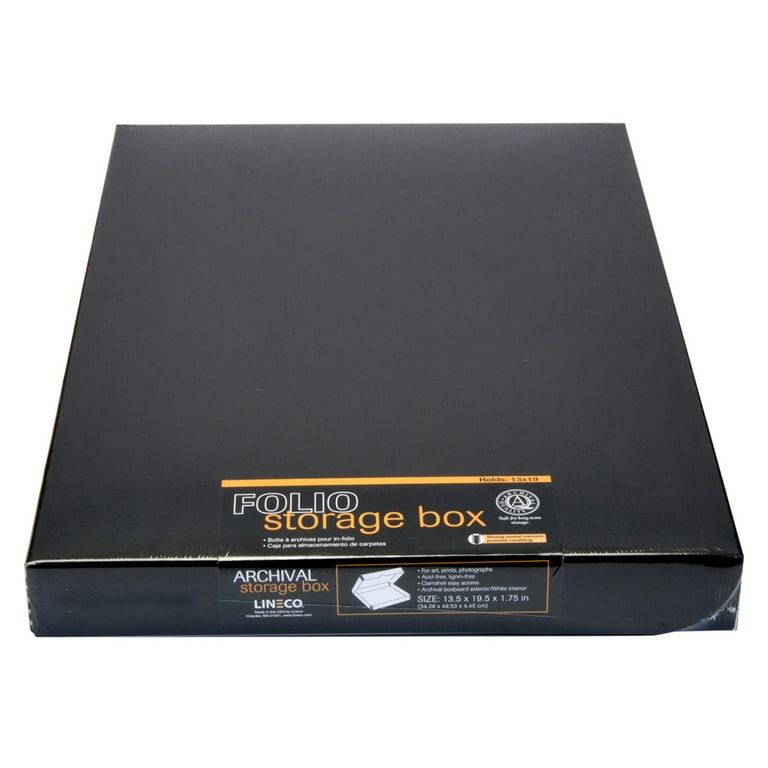 Lineco Folio Storage Box (13 x 19, Black)