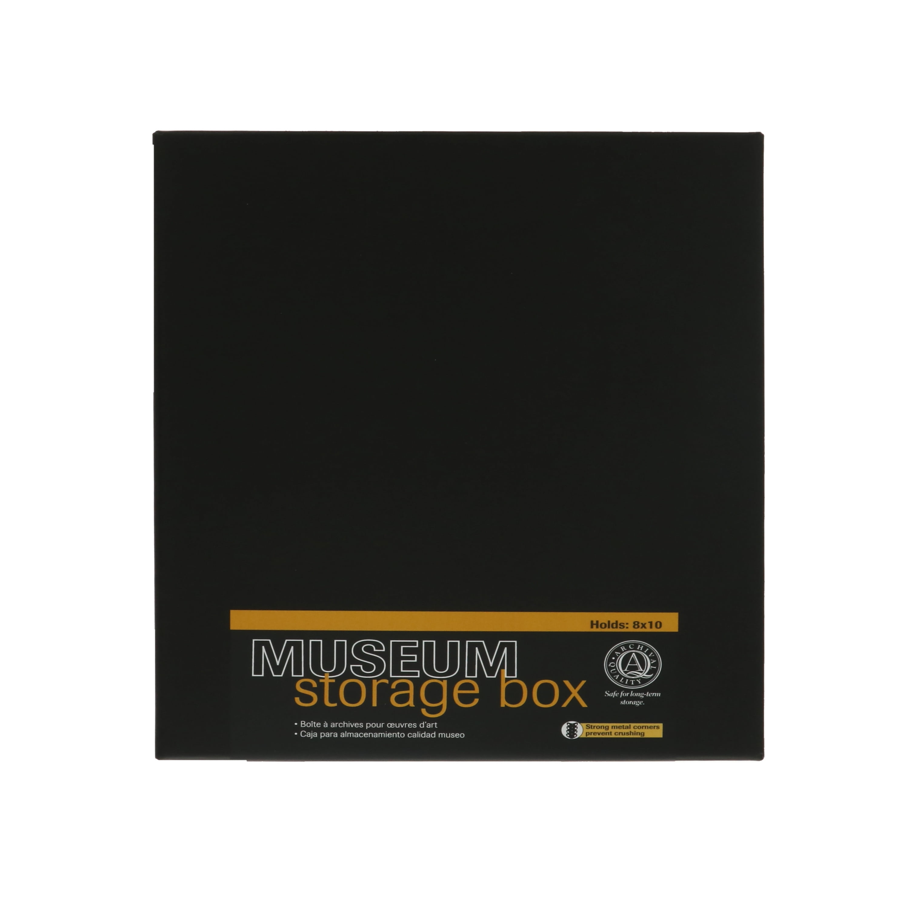 Lineco Photo Storage Box, Holds 1100 4x6 or 5x7 Photos, Hinged Lid, Tan  7995071