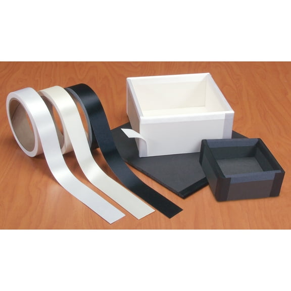 Lineco/University Products Satin Cloth Tape, 1" x 36 ft., Black