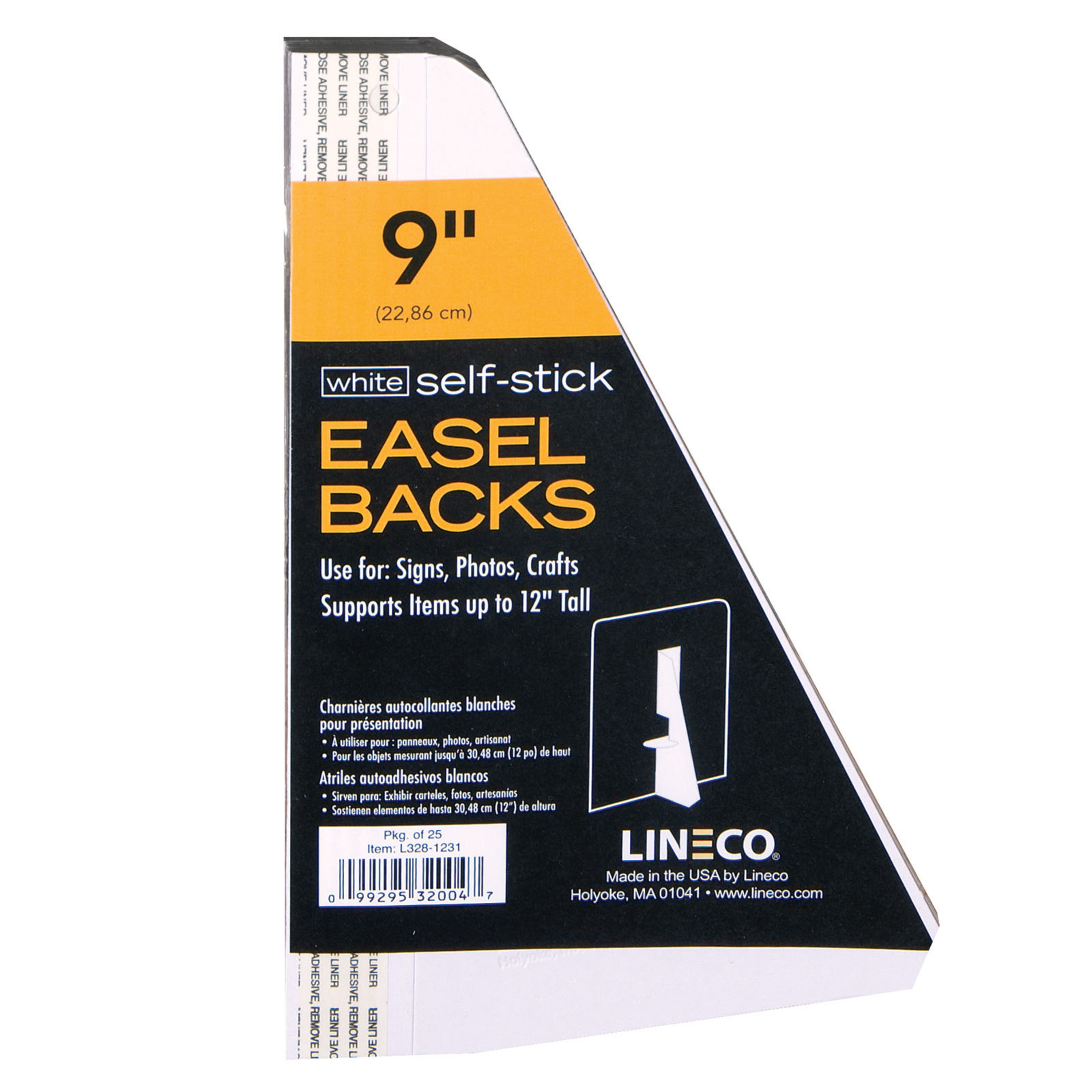 Lineco/University Products Self-Stick Easel-Backs, White, 25/Pkg., 9" - image 1 of 2