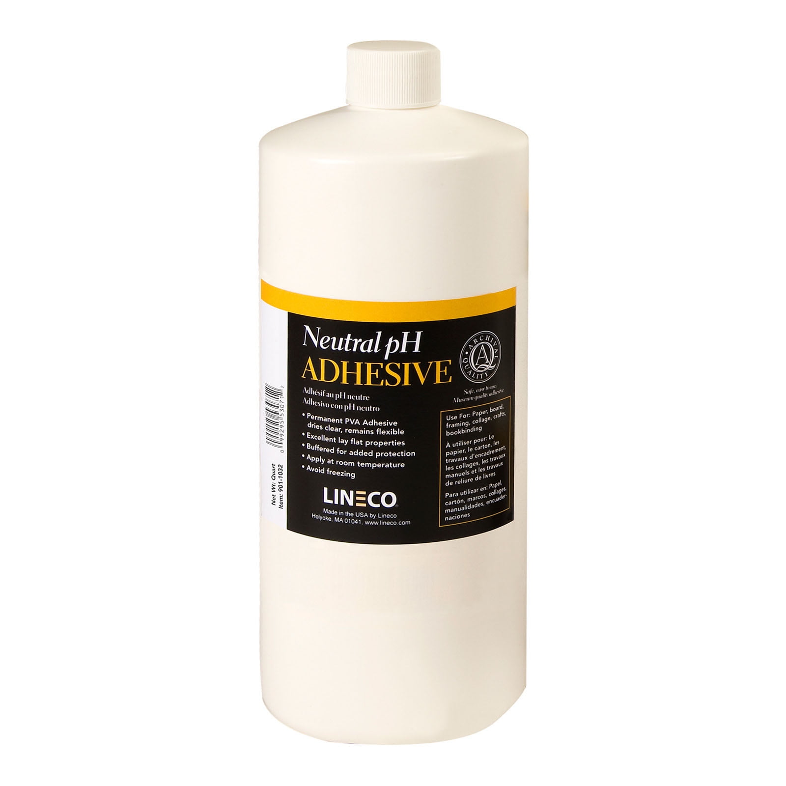 Lineco/University Products White Neutral pH Adhesive, Quart