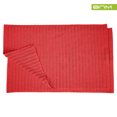 thumbnail image 1 of Lined 100% Combed Cotton Bath Mats Set for Bathroom 2 Piece, Cranberry, 1 of 5