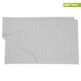 thumbnail image 1 of Lined 100% Combed Cotton Bath Mats Set for Bathroom 2 Piece, Silver, 1 of 5