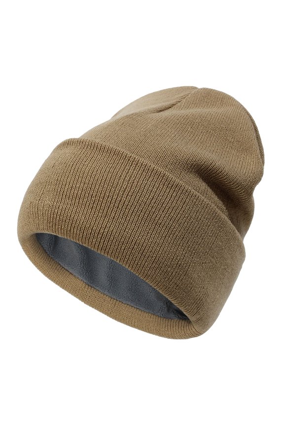 Lined Beanie Hat for Men Women Knitted Winter Wool Beanies Skull Cap Warm Watch Hat