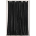 thumbnail image 1 of Lined-Black Tab Top  Velvet Curtain / Drape / Panel   - 60W x 120L - Piece, 1 of 2