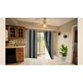 thumbnail image 1 of Lined Blackout Large Window Curtain for Bedroom NOA 1 Panel Charcoal , 95" Length 100% Light Sun Blocking Top Grommet, 1 of 3