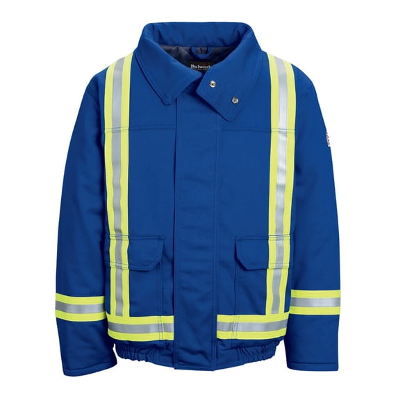 Bulwark Men's Lined Bomber Jacket with Reflective Trim - CAT 2 - JNJTRB