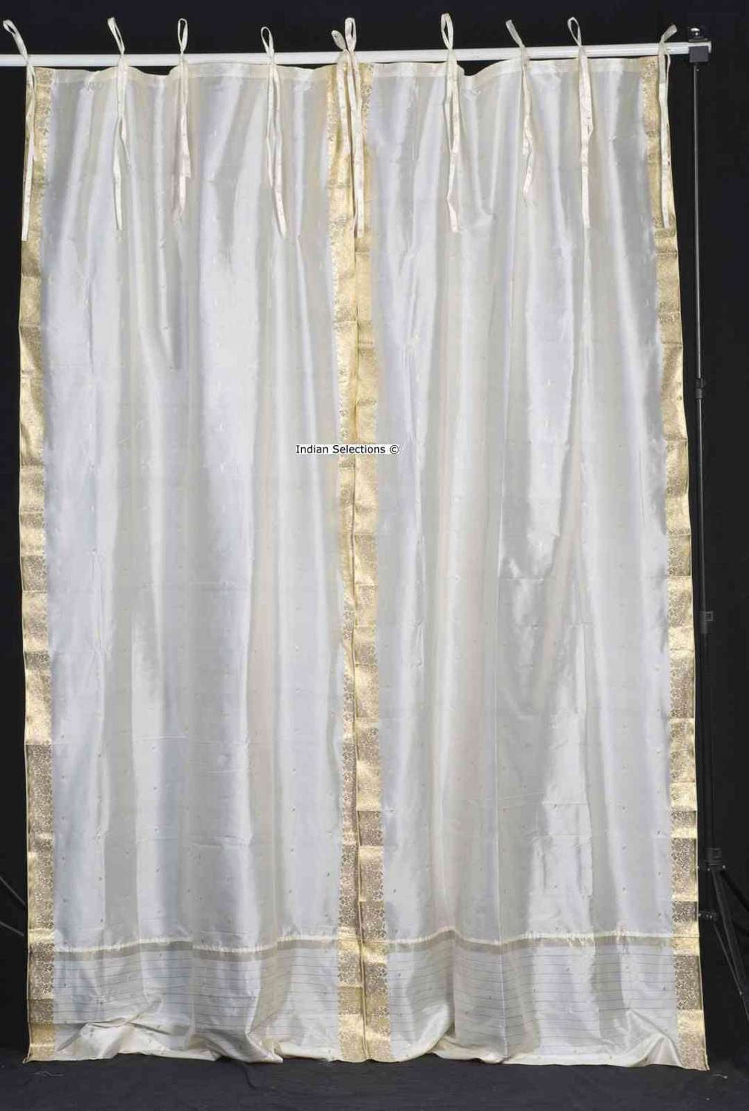 Tenda Sari Indiana In Tessuto Sheer – Pannello 43x84 Cm – Fatto A Mano