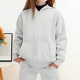 thumbnail image 1 of Lined Hoodie Pants Set Winter Outfits For Kids Cozy Warm Pullover Tracksuit Casual Playwear, 1 of 4