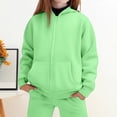 thumbnail image 1 of Lined Hoodie Pants Set Winter Outfits For Kids Cozy Warm Pullover Tracksuit Casual Playwear, 1 of 4