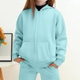 thumbnail image 1 of Lined Hoodie Pants Set Winter Outfits For Kids Cozy Warm Pullover Tracksuit Casual Playwear, 1 of 4