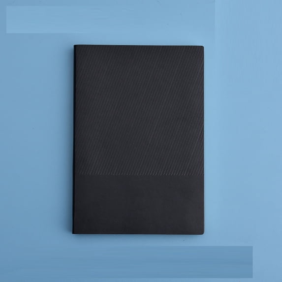 Lined Journal Notebook - 200 Pages Thick Journals for Men, Large A5 College Ruled Notebook for Writing, 80gsm Thick Paper, Leather Softcover, for Women, Work, Office, Classroom, Black