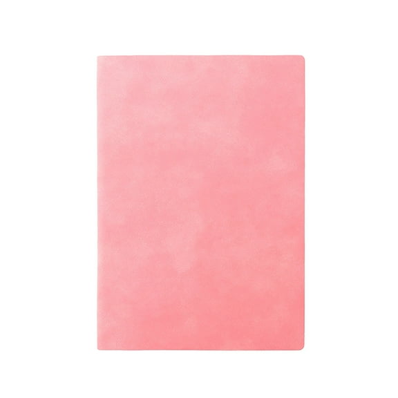 Lined Journal Notebook,A5 College Ruled Notebooks,100 Sheets,Sheepskin Soft Leather Fabric Journal,Business Notepad for Meeting Record Book,Note Taking,Writing & Travel Use(8.34x5.67")(Pink)