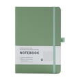thumbnail image 1 of Lined Journal Notebook,Mini Memo Notepad,A5 Pocket Notebook with Elastic Strap,Hardcover Leather College Ruled Journal for Writing,Journaling,Daily,Work,Office,Home, Business,5.7x8.26 inch(Green), 1 of 9