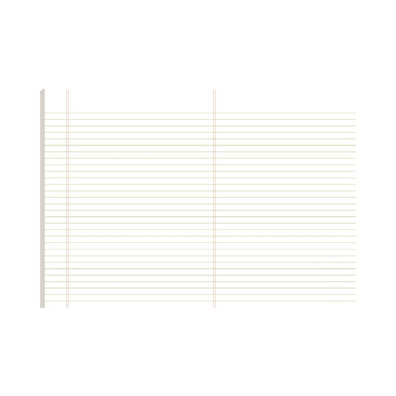 Lined Journal Notebook, Tearable Edge Notepad, Thick Paper Writing Pad, Double Page Portable Large Size Notebook for Mind Mapping Drafting Note Taking Daily Office Planning 16.5x11.7 Inch,White-Lined