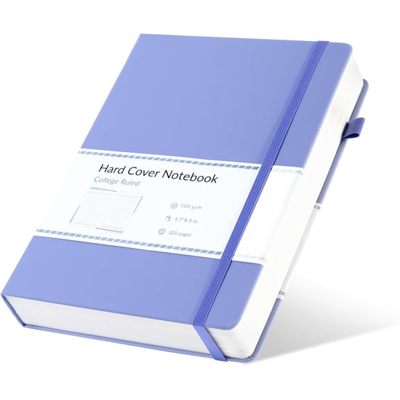 Lined Journal Notebook for Women Men 320 Pages 100 Gsm Paper Thick Journaling Notebooks A5 Leather Journals for Writing Hardcover Journal Supplies for Work Note Taking Diary, 5.7x8.3 In