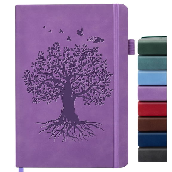 Lined Journal Notebook for Women Men, A5 Hardcover Leather Journals for Writing, 200 Pages Thick Paper, Daily Journal Notebook for Work, School, Note Taking, Business, Travel, College Ruled