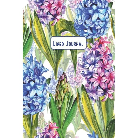 Lined Journal: Watercolor Hyacinths