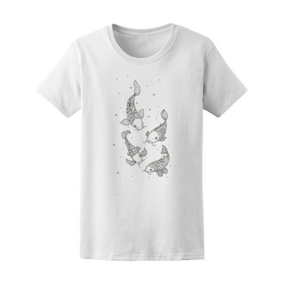 Lined Koi Fish T-Shirt Men -Image by Shutterstock, Male 4X-Large