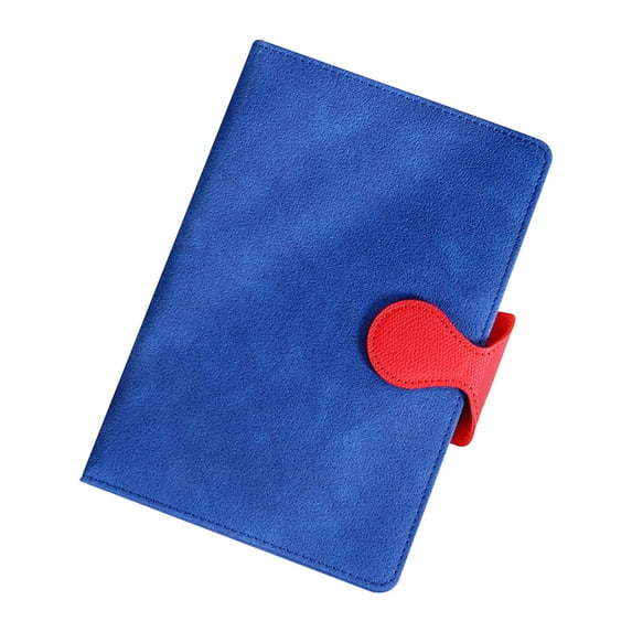 Lined Leather Bound Journal Notebook,200 Pages,A5 Hardcover With Buckle & Pen Holder,Thick Paper Planner,College Ruled Paper Journals for Men & Women,5 Colors Available(8.4x5.4")(Blue)