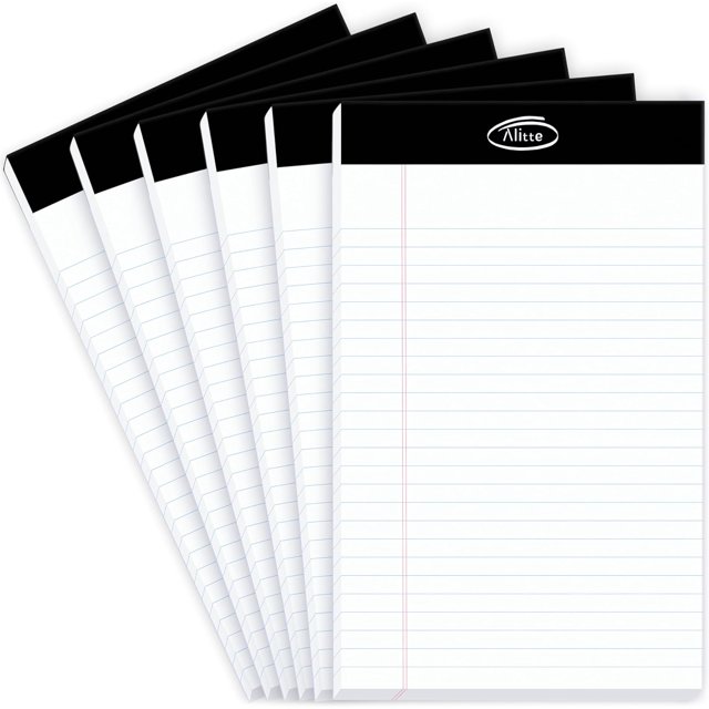 Lined Legal Notepads 5x8 Pack of 12 Premium Paper Ink Bleed Free - 50 ...