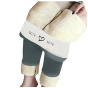 LOJOUTYE Lined Leggings Women Winter Warm Thick Tights Thermal Velvet Pants Control Soft Stretchy Winter Thermal Leggings for Women Thermal Underwear Top for Women 3xl Tall Mens Long Underwear