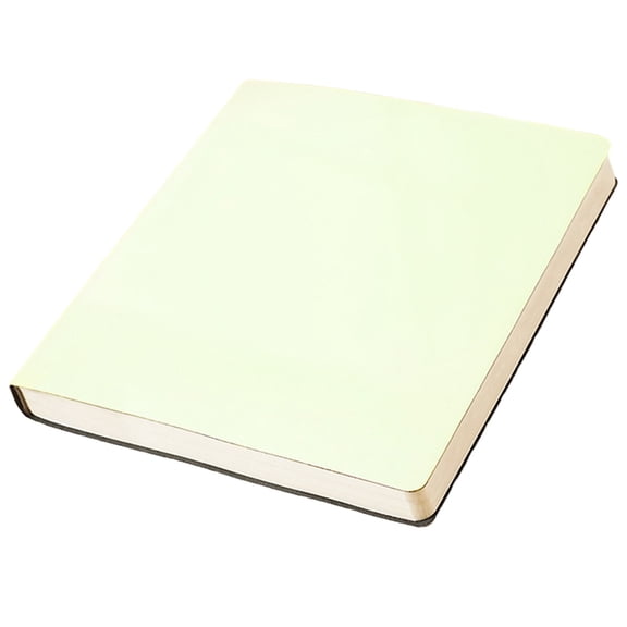 Lined Notebook, 228 Pages, 8.1× 8.6 Inch, Large Leather Journals for Writing, PU Leather Hardcover Notebook for Women, Men, Thick Paper for Office, Math, Engineering, Drawing,Mint Green-L