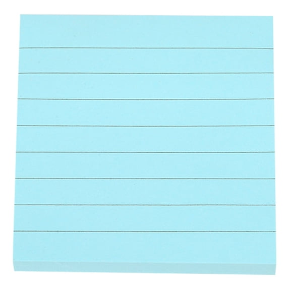 Lined Pastel Sticky Notes Pads,2.99x2.99" Self Adhesive Colorful Memo Note Paper, Strong Adhesive Removable Index Tabs, Wide Ruled Writing Planner Notes, Reminder Stickers, Reusable Marker Notes
