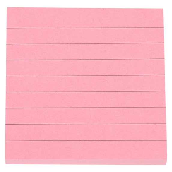 Lined Pastel Sticky Notes Pads,2.99x2.99" Self Adhesive Colorful Memo Note Paper, Strong Adhesive Removable Index Tabs, Wide Ruled Writing Planner Notes, Reminder Stickers, Reusable Marker Notes