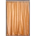 thumbnail image 1 of Lined-Peach Tab Top  Velvet Curtain / Drape / Panel   - 43W x 63L - Piece, 1 of 2