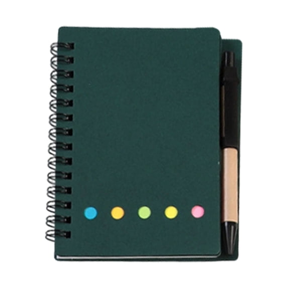 Lined Pocket Notebook With Pen And Sticky Tabs, Small Notepad With Divider Index Flags, Portable Writing Journal For Work And Business (Multicolor ,13*11)