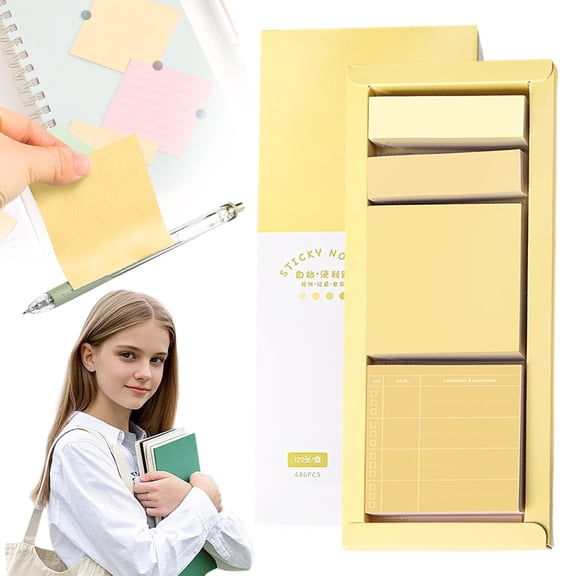 Lined Portable Sticky Notes Index Tabs Page Markers Organizer Planner Calendar