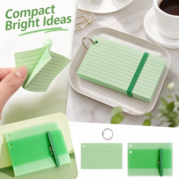 Lined Post It Notes, Sticky Notes with Lines, Large Post It Notes Memo Pads, 110GSM Bleedproof Paper for Daily To Do List and Planning, 1 Count