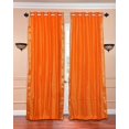 thumbnail image 1 of Lined-Pumpkin Ring Top  Sheer Sari Cafe Curtain / Drape - 43W x 36L - Piece, 1 of 2