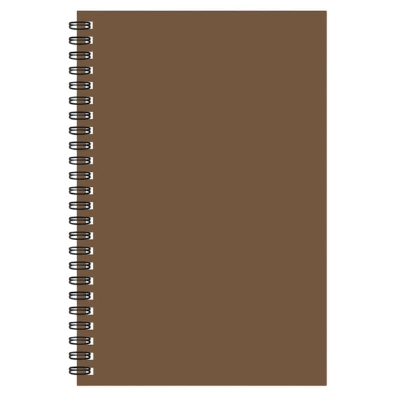 Lined Spiral Journal Notebook for Women & Men, 100 Pages/50Sheets, College Ruled Hardcover Notebook for Work Plan Arrangement & Note Taking, Journals for Writing, A5 Medium Size, 1Pc(Coffee,8.2x5.5")