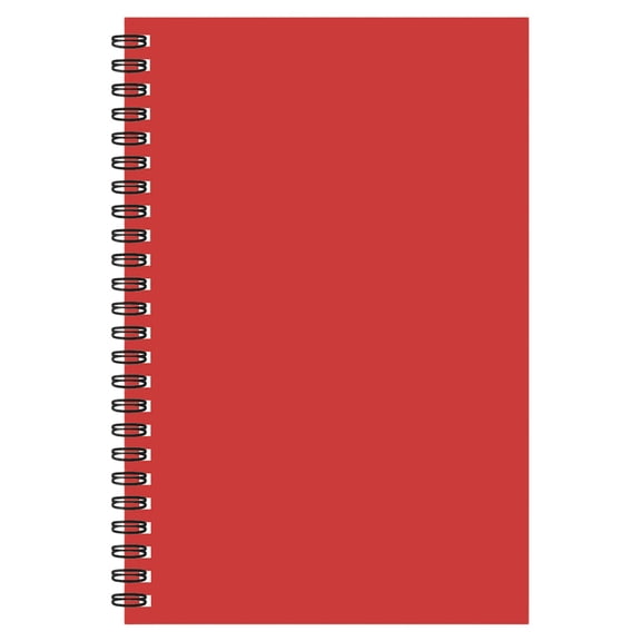 Lined Spiral Journal Notebook for Women & Men, 100 Pages/50Sheets, College Ruled Hardcover Notebook for Work Plan Arrangement & Note Taking, Journals for Writing, A5 Medium Size, 1Pc(Red,8.2x5.5")