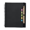 thumbnail image 1 of Lined Spiral Notebook,A5 Notepad with Pen,Kraft Paper Notebook with Sticky,Notes and Page Marker,Lined Small Pocket Notebook for Business Office Home Supplies,4.56x5.7 inch(Black), 1 of 8