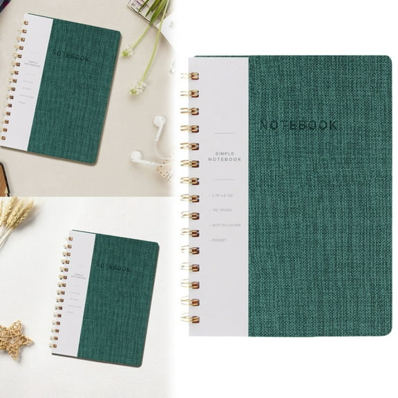 Lined Spiral Notebook College Ruled A5 Journal Book for Note Taking, 160 Pages Writing Journal for Office and Home School Supplies 5.75 x 8.13 inch