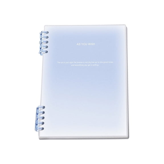 Lined Spiral Notebook, Gradient Cover Wirebound Journal, Transparent Frosted Ruled Notebook, Multicolor College Ruled Notebook for Writing, Note Taking, Daily Planning