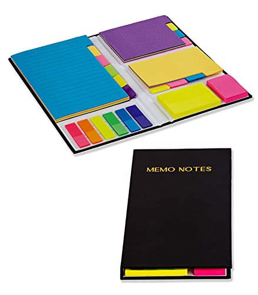 12 Pack Sticky Notes 3”x3” Bright Colors Self-Stick Note Pads, 6 Colors  Bulk Sticky Memo Pad for School, Office, Meeting