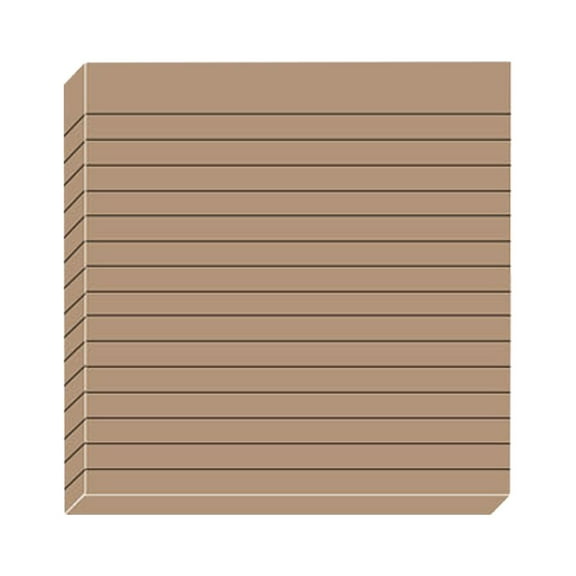 Lined Sticky Notes, 3x3 Inch In Post Vintage Brown Sticky NotePads, Self-Stick Memo Pads, Strong Adhesive Ruled Notes for Office, Doors, Home, Reminders, List Making and Daily Organization