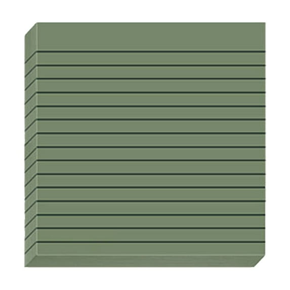 Lined Sticky Notes 3x3 In Post Vintage Colors Self Sticky Notes Pad Sticking Power Memo Pads 3x3 Large Square Sticky Notes,Morandi Colors, Sticky Notes with Lines,Sticking Power Memo Pads,Green