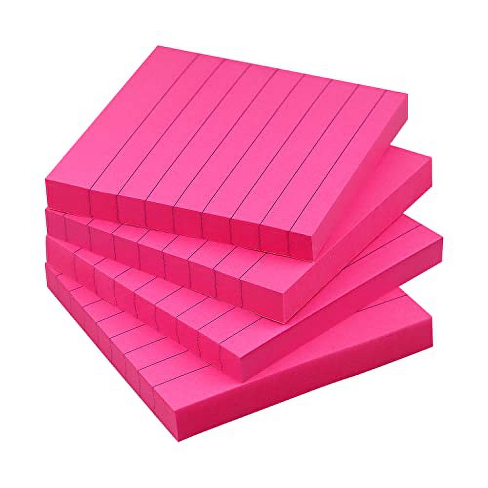 Lined Sticky Notes 3x3 Sticky Notes with Lines SelfStick Notes Bright